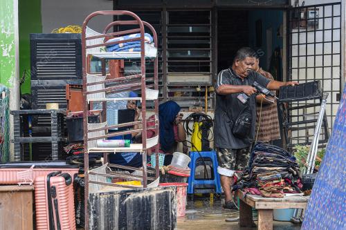 PASCA BANJIR DI GEMAS