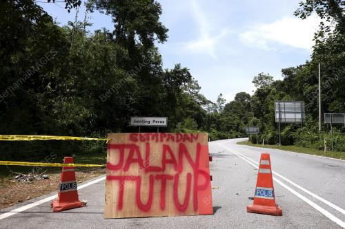 PENUTUPAN JALAN SEMPADAN NEGERI SEMBILAN DAN SELANGOR