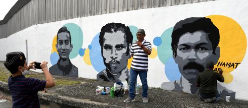 MURAL LEGENDA BOLA SEPAK