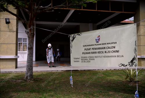 BOMBA DISINFEKSI PUSAT PENAMAAN CALON PRK CHINI