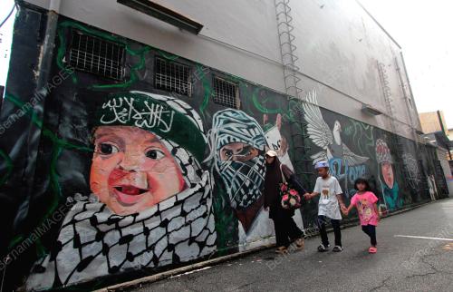 MURAL SOKONGAN KEPADA PALESTIN
