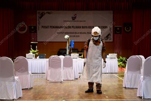 BOMBA DISINFEKSI PUSAT PENAMAAN CALON PRK CHINI