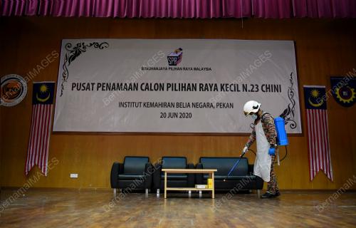 BOMBA DISINFEKSI PUSAT PENAMAAN CALON PRK CHINI