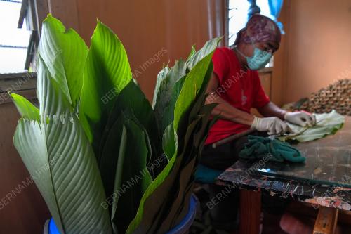 LEMANG DAUN LEREK LARIS DI AIDILFITRI
