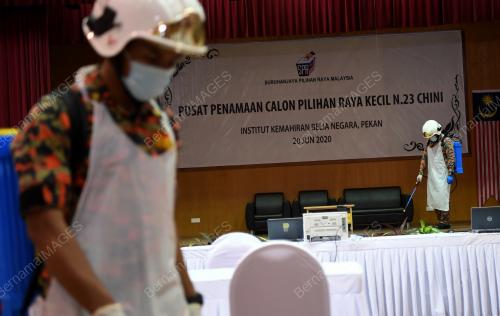 BOMBA DISINFEKSI PUSAT PENAMAAN CALON PRK CHINI