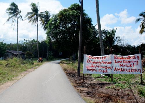 NOTIS LARANGAN MASUK KAMPUNG
