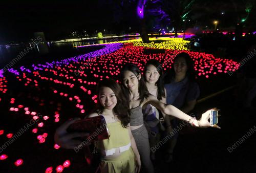 PESTA FLORA BERLAMPU DI SILVERLAKE VILLAGE OUTLET