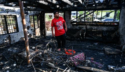 KEJADIAN RUMAH TERBAKAR DI HARI PERTAMA SYAWAL