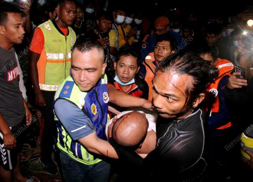 TERJUN LOMBONG LARI DARI POLIS