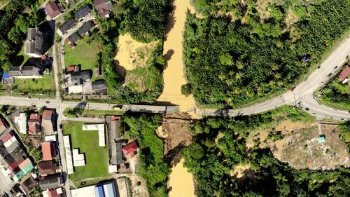 JAMBATAN LAMA SUNGAI SLIM RUNTUH