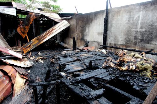 35 EKOR KAMBING MATI DALAM KEBAKARAN