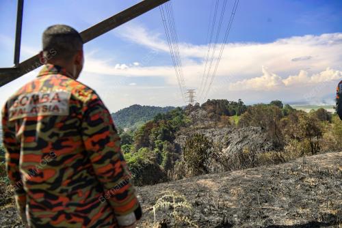 KEBAKARAN HUTAN BELUKAR DI GUNUNG SEMANGGOL