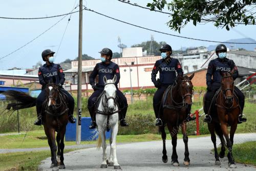 Unit berkuda Pasukan Simpanan Persekutuan (FRU) Polis Diraja Malaysia (PDRM)