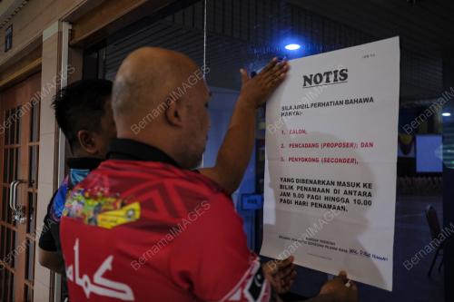 PERSIAPAN HARI PENCALONAN PRK KEMAMAN