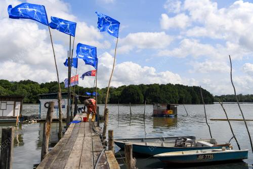 TINJUAN PEMASANGAN BENDERA PRN JOHOR 