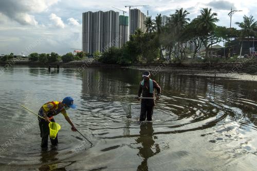 AKTIVITI MENCARI HASIL LAUT DI PESISIR PANTAI STULANG