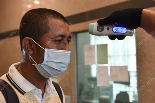 BANGUNAN PERDANA PUTRA IMBAS SUHU CEGAH COVID-19