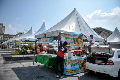 PERSIAPAN PENIAGA BAZAR RAMADAN PUTRAJAYA