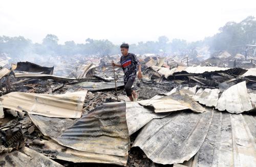 KEBAKARAN SETINGGAN KAMPUNG CEMPEKA LIKAS