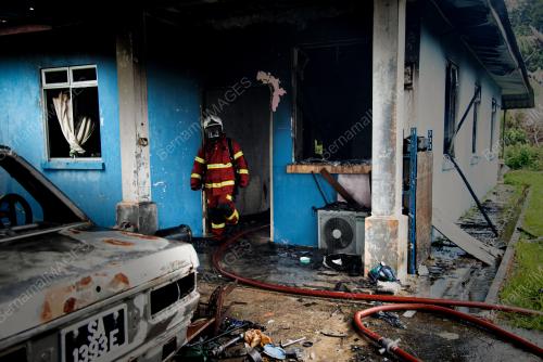 KEBAKARAN RUMAH DI LABUAN