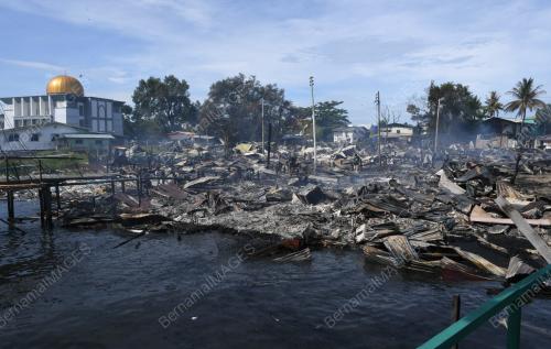 KEBAKARAN PERKAMPUNGAN TANJUNG ARU