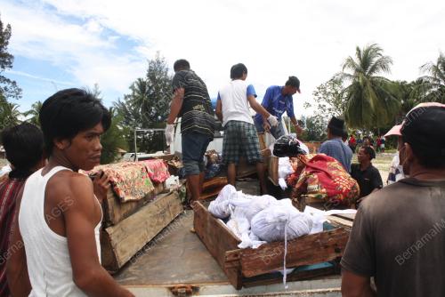 REMAINS BEING TRANSPORTED