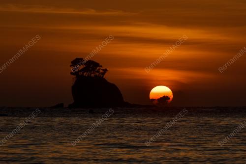SUNSET AT TANJUNG LAYANG LAYANGAN GEOPARK - OF PULAU ULAR