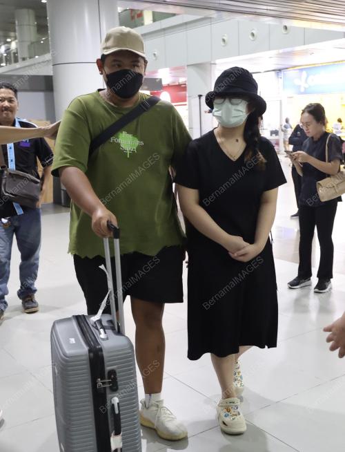 PEMUDA KENINGAU DI CULIK KE KEMBOJA TIBA DI AIRPORT KK.