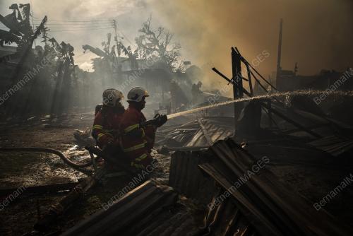 KEBAKARAN DI KG GERSIK LABUAN