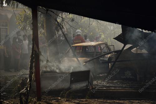 KEBAKARAN DI KG GERSIK LABUAN