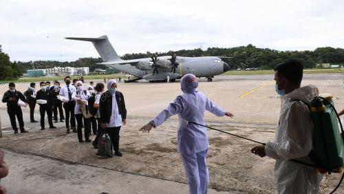 BANTUAN PERUBATAN COVID-19 TIBA DI SABAH