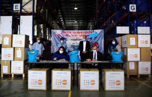 MAJLIS PENYERAHAN SUMBANGAN DIGNITY KITS DARI UNFPA KEPADA UNHCR
