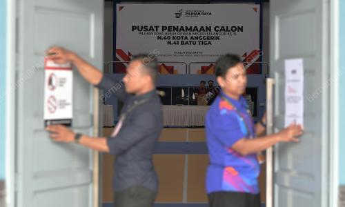 TINJAUAN PERSIAPAN DI PUSAT PENCALONAN N40 DAN N41
