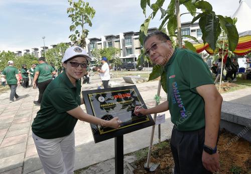 PROGRAM PENANAMAN POKOK DI ANTARA PKNS & LIONS CLUB