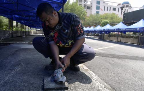 TINJAUAN PERSIAPAN TAPAK BAZAR RAMADAN