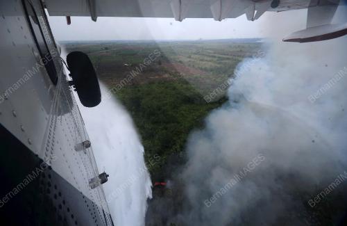 OPERASI PEMADAMAN KEBAKARAN HUTAN SIMPAN KUALA LANGAT SELATAN