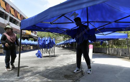 TINJAUAN PERSIAPAN TAPAK BAZAR RAMADAN