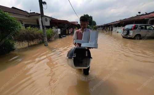 TINJAUAN BANJIR KILAT SHAH ALAM DAN KLANG