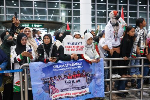 SUKARELAWAN KE GAZA PULANG