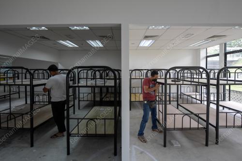 PERSIAPAN PUSAT KUARANTIN MAEPS
