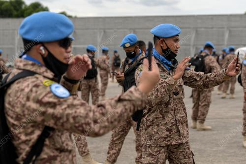 PENGHANTARAN KUMPULAN PERTAMA MALBATT 850-9