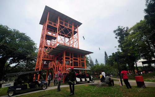 KEMUDAHAN SUKAN BARU ZIP LINE DI SHAH ALAM
