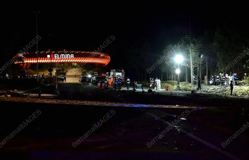 NAHAS PESAWAT TERHEMPAS DI ELMINA SHAH ALAM
