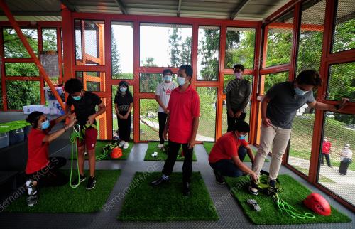 KEMUDAHAN SUKAN BARU ZIP LINE DI SHAH ALAM