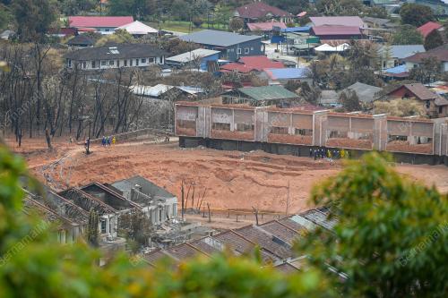 KAWAH AKIBAT KEBAKARAN SALURAN PAIP GAS