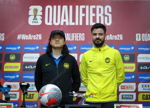 SIDANG AKHBAR PRA PERLAWANAN MALAYSIA DAN TAIWAN KELAYAKAN PIALA