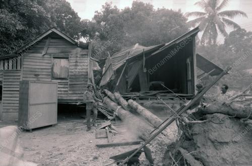 RUMAH DITIMPA POKOK DI KAMPUNG PAYA JARAS
