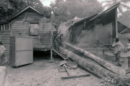 RUMAH DITIMPA POKOK DI KAMPUNG PAYA JARAS
