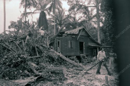 RUMAH DITIMPA POKOK DI KAMPUNG PAYA JARAS
