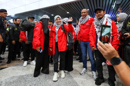 KETIBAAN SUKARELAWAN GLOBAL SUMUD FLOTILLA